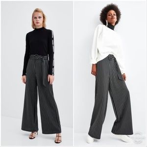 NWT Zara flared striped pants